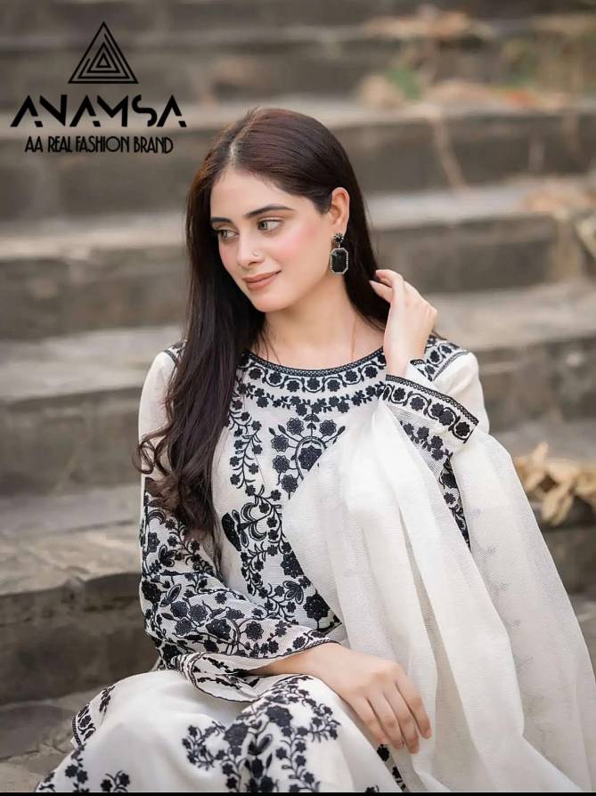 Anamsa 247 Hit Design Faux Georgette Pakistani Salwar Suit Wholesale Price In Surat